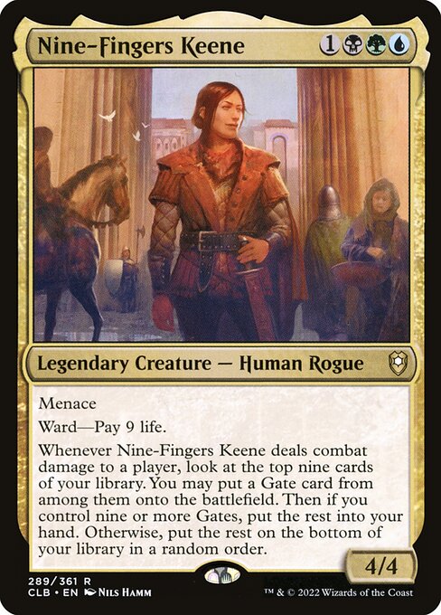 Nine-Fingers Keene (289) [Commander Legends: Battle for Baldur's Gate]