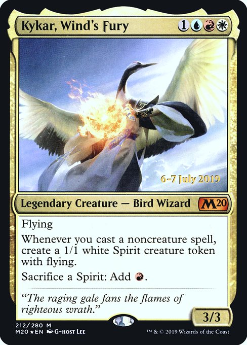 Kykar, Wind's Fury (212s) [Core Set 2020 Promos]