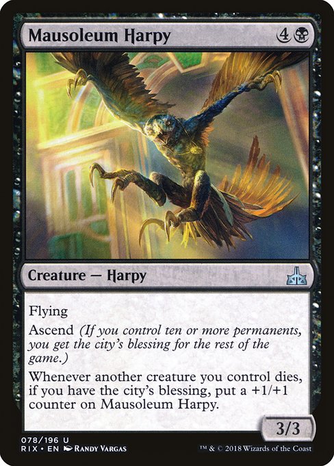 Mausoleum Harpy (78) [Rivals of Ixalan]
