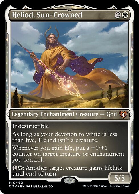 Heliod, Sun-Crowned (462) [Commander Masters] [Etched]