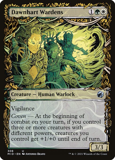 Dawnhart Wardens (308) [Innistrad: Midnight Hunt] [Showcase]
