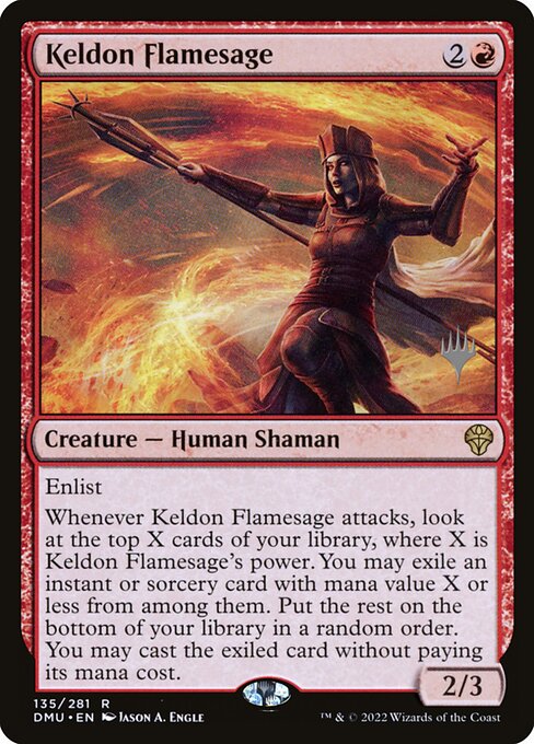 Keldon Flamesage (135p) [Dominaria United Promos]