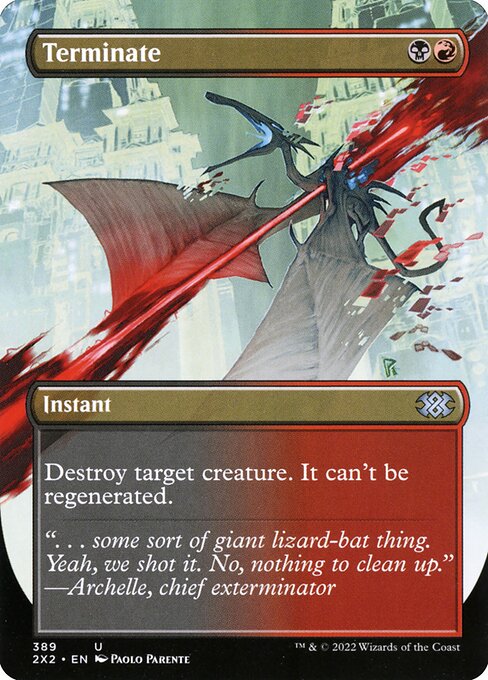 Terminate (389) [Double Masters 2022] [Borderless]