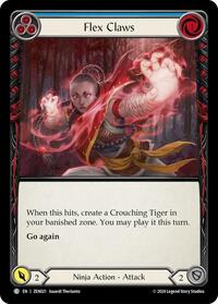 Flex Claws (Blue) (ZEN021) [Blitz Deck Part the Mistveil Zen]