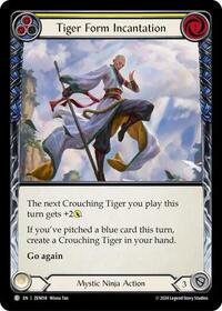 Tiger Form Incantation (Yellow) (ZEN018) [Blitz Deck Part the Mistveil Zen]