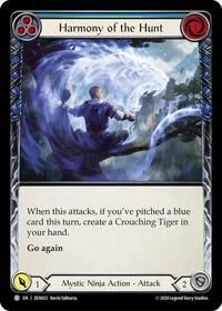 Harmony of the Hunt (Blue) (ZEN022) [Blitz Deck Part the Mistveil Zen]