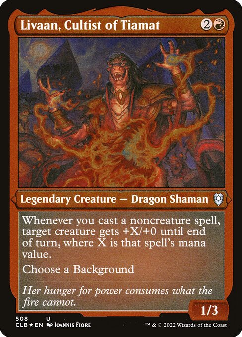 Livaan, Cultist of Tiamat (508) [Commander Legends: Battle for Baldur's Gate]