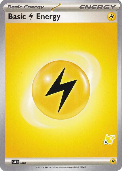 Basic Lightning Energy - Pikachu 4 (004) [Battle Academy 2024]