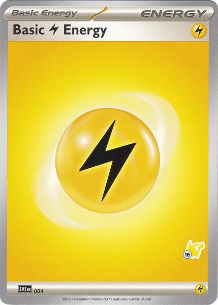 Basic Lightning Energy - Pikachu 16 (004) [Battle Academy 2024]