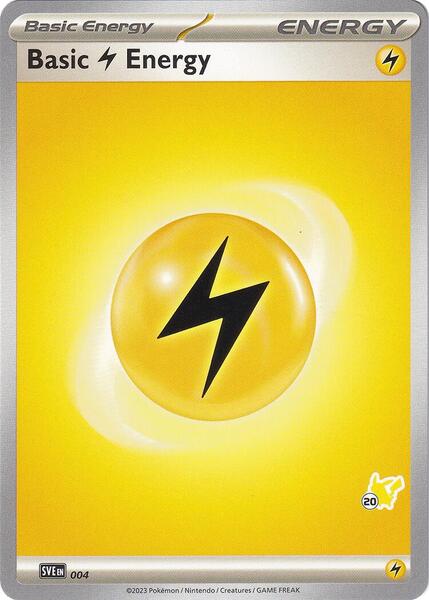 Basic Lightning Energy - Pikachu 20 (004) [Battle Academy 2024]