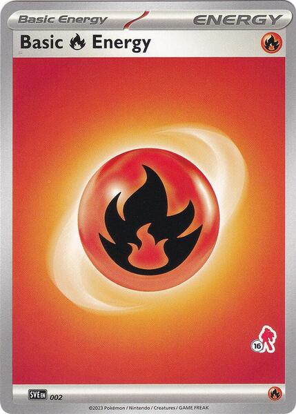 Basic Fire Energy - Armarouge 16 (002) [Battle Academy 2024]