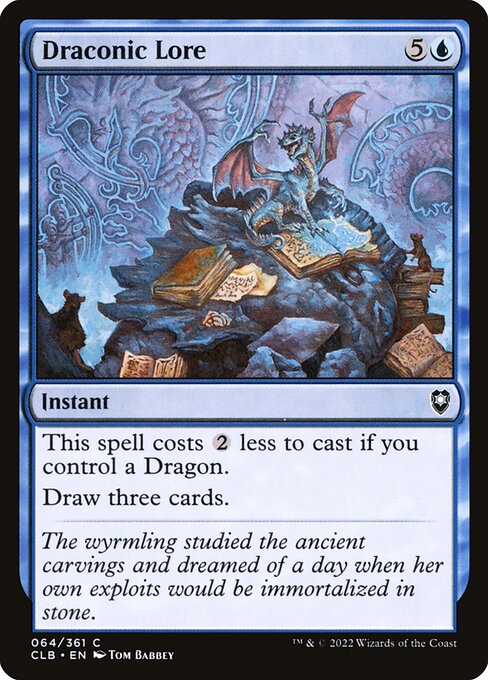 Draconic Lore (64) [Commander Legends: Battle for Baldur's Gate]