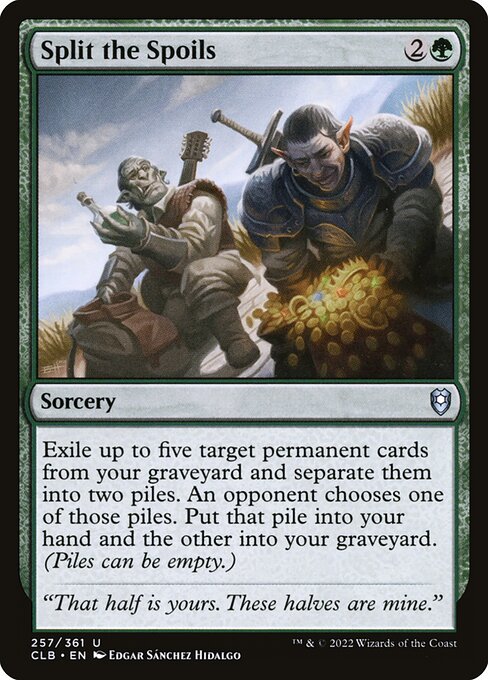 Split the Spoils (257) [Commander Legends: Battle for Baldur's Gate]