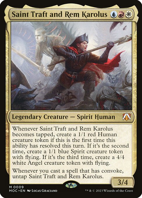 Saint Traft and Rem Karolus (9) [March of the Machine Commander]