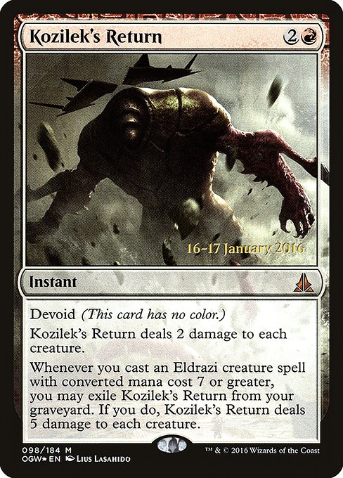 Kozilek's Return (98s) [Oath of the Gatewatch Promos]