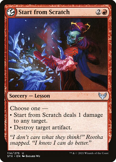 Start from Scratch (114) [Strixhaven: School of Mages]