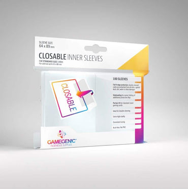 Gamegenic Closable Inner Sleeves (100ct) image 0