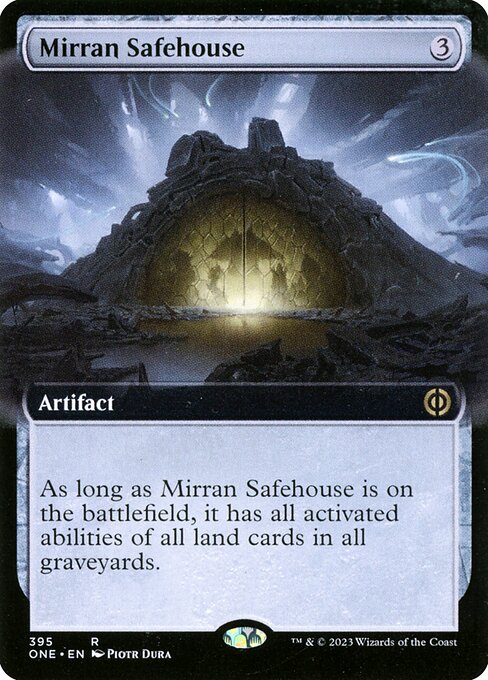 Mirran Safehouse (395) [Phyrexia: All Will Be One] [Extended Art]