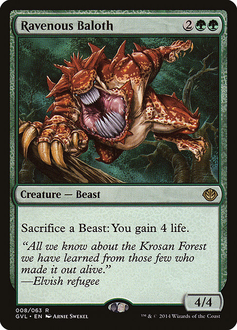Ravenous Baloth (8) [Duel Decks Anthology: Garruk vs. Liliana]