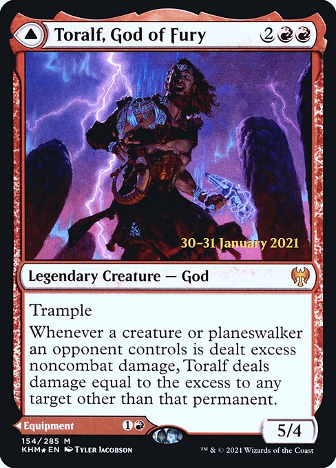 Toralf, God of Fury // Toralf's Hammer (154s) [Kaldheim Promos]
