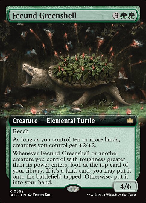 Fecund Greenshell (362) [Bloomburrow]