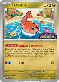 Tatsugiri - 118 (Prerelease) [Staff] (118) [SV Scarlet and Violet Promo Cards]