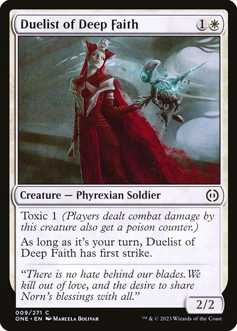 Duelist of Deep Faith (9) [Phyrexia: All Will Be One]