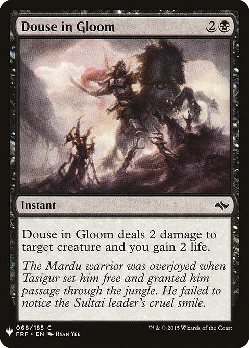 Douse in Gloom (FRF-68) [The List]