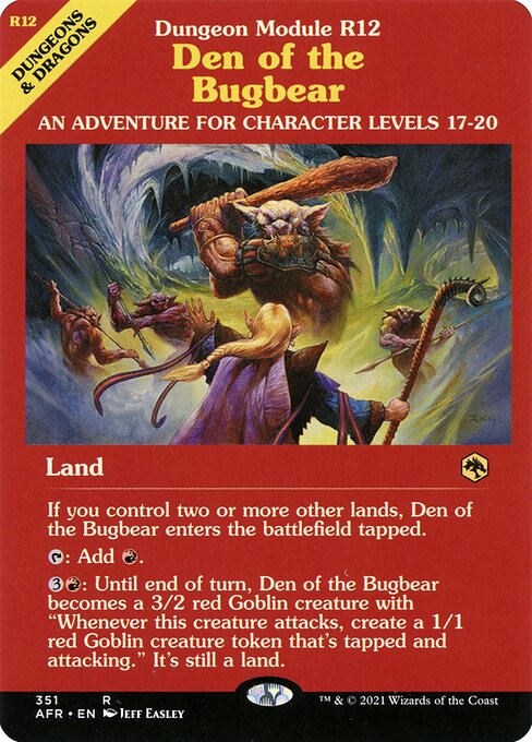 Den of the Bugbear (351) [Adventures in the Forgotten Realms] [Showcase]
