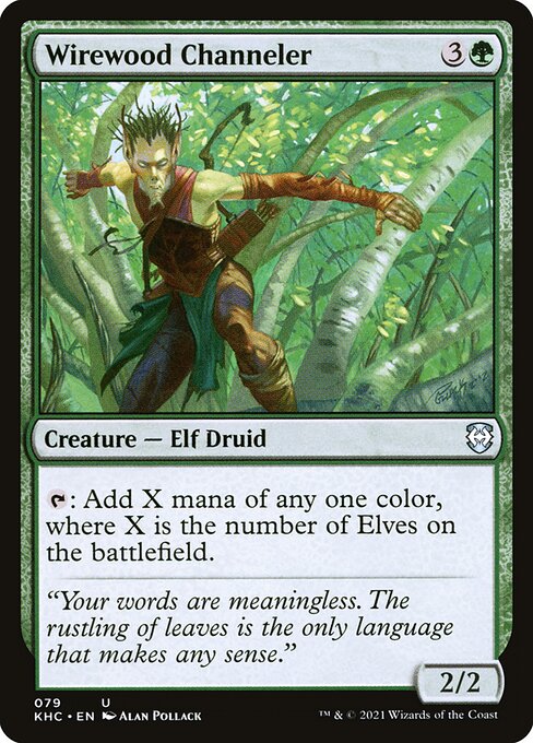 Wirewood Channeler (79) [Kaldheim Commander]