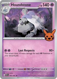 Houndstone - 043/091 (043/091) [Trick or Trade BOOster Bundle 2024]