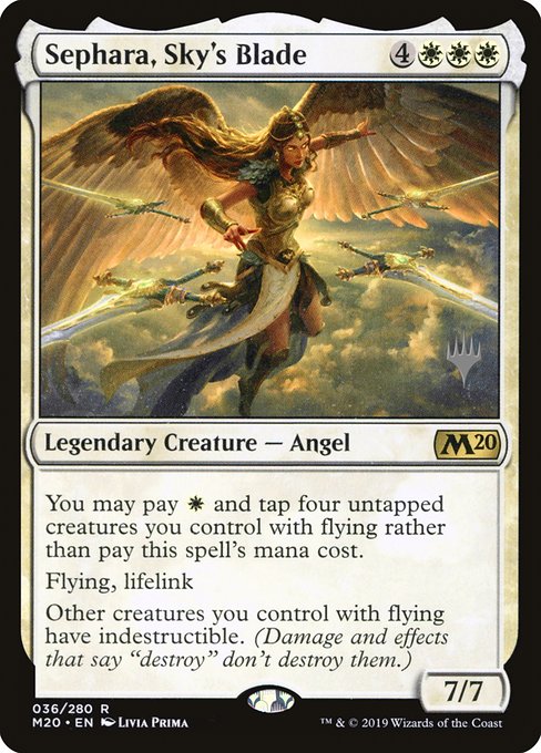 Sephara, Sky's Blade (36p) [Core Set 2020 Promos]