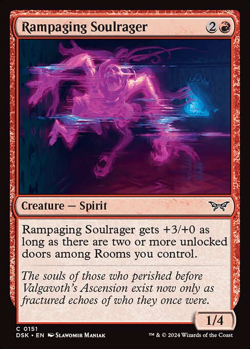 Rampaging Soulrager (151) [Duskmourn: House of Horror]