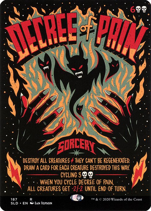 Decree of Pain (187) [Secret Lair Drop] [Borderless]