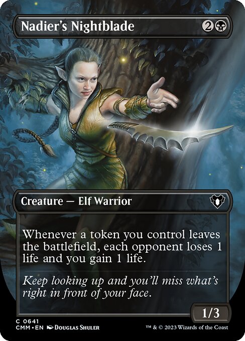 Nadier's Nightblade (641) [Commander Masters] [Borderless]