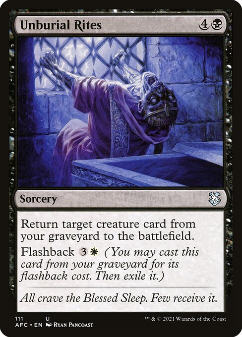 Unburial Rites (111) [Forgotten Realms Commander]