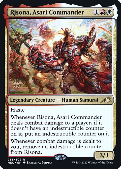 Risona, Asari Commander (233s) [Kamigawa: Neon Dynasty Promos]