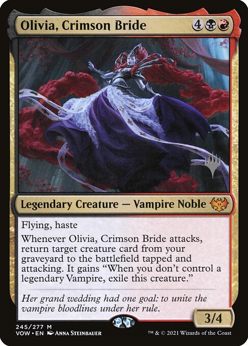 Olivia, Crimson Bride (245p) [Innistrad: Crimson Vow Promos]
