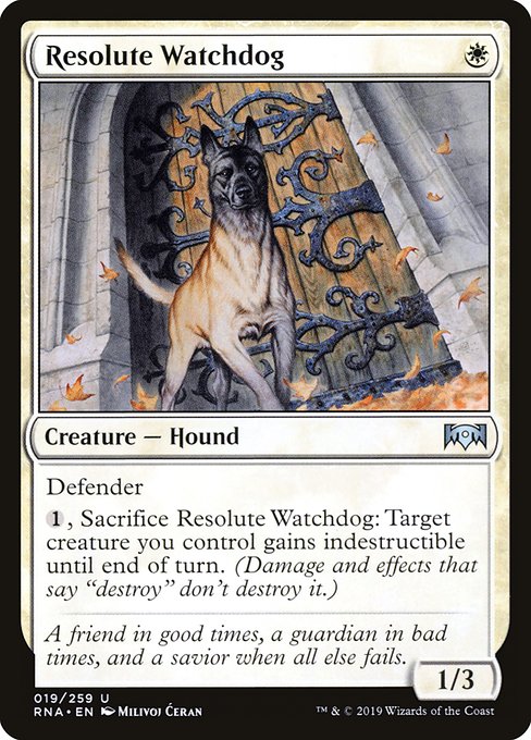 Resolute Watchdog (19) [Ravnica Allegiance]