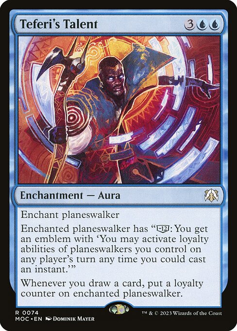 Teferi's Talent (74) [March of the Machine Commander]