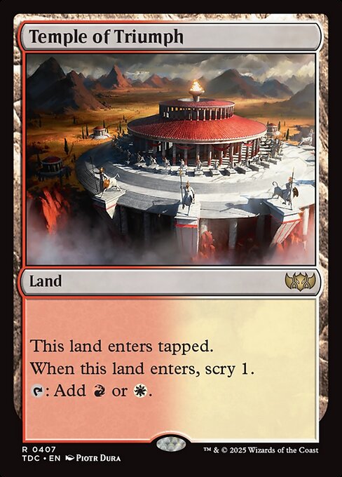 Temple of Triumph (407) [Tarkir: Dragonstorm Commander]