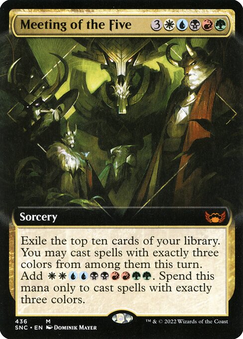 Meeting of the Five (436) [Streets of New Capenna] [Extended Art]