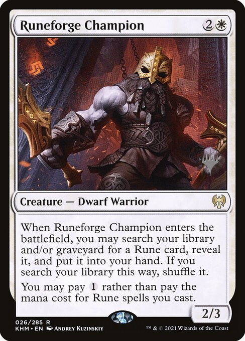 Runeforge Champion (26p) [Kaldheim Promos]