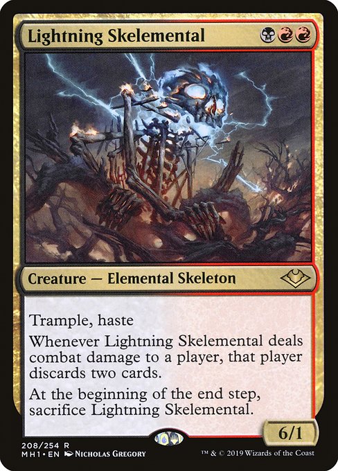 Lightning Skelemental (208) [Modern Horizons]