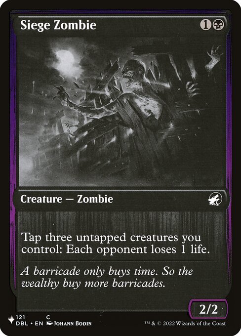 Siege Zombie (DBL-121) [The List]