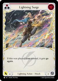 Lightning Surge (Red) (OSC010) [Blitz Deck Rosetta Oscilio]