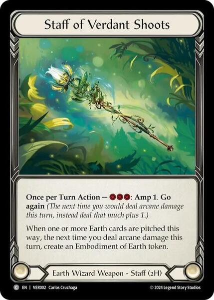 Staff of Verdant Shoots (VER002) [Blitz Deck Rosetta Verdance]