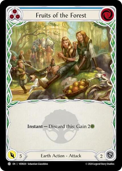 Fruits of the Forest (Blue) (VER020) [Blitz Deck Rosetta Verdance]