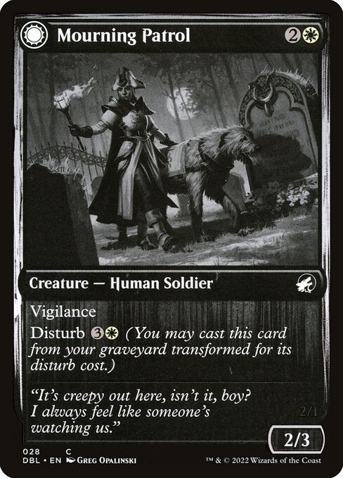 Mourning Patrol // Morning Apparition (28) [Innistrad: Double Feature]