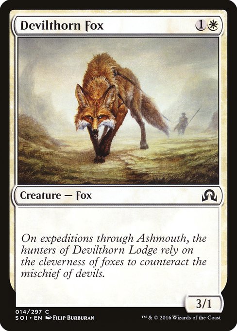 Devilthorn Fox (14) [Shadows over Innistrad]